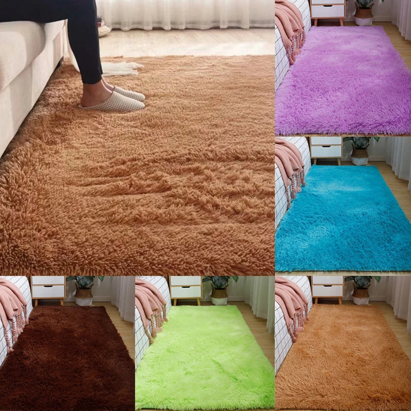 14-Color Plush Fur Carpet