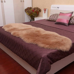 Plush Sheepskin Bedroom Carpet