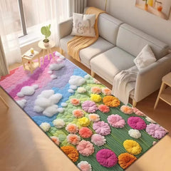 Kawaii Pink Fluffy Bedroom Rug