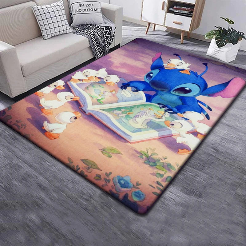 Disney Stitch 3D Anime Carpet