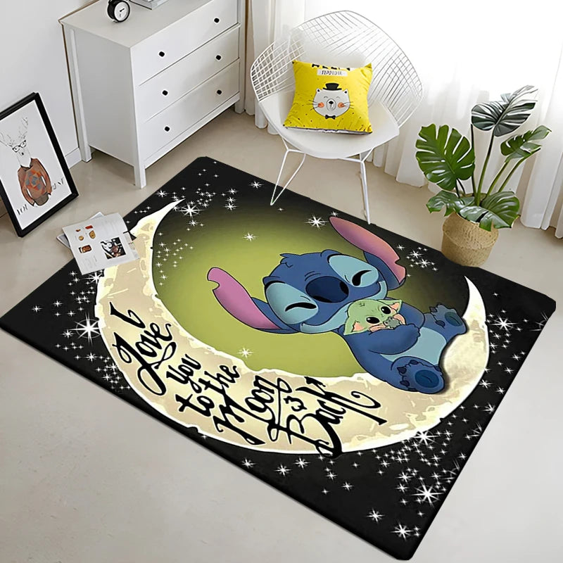 Disney Stitch 3D Anime Carpet