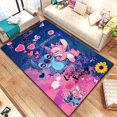 Star Stitch 3D Anime Rug