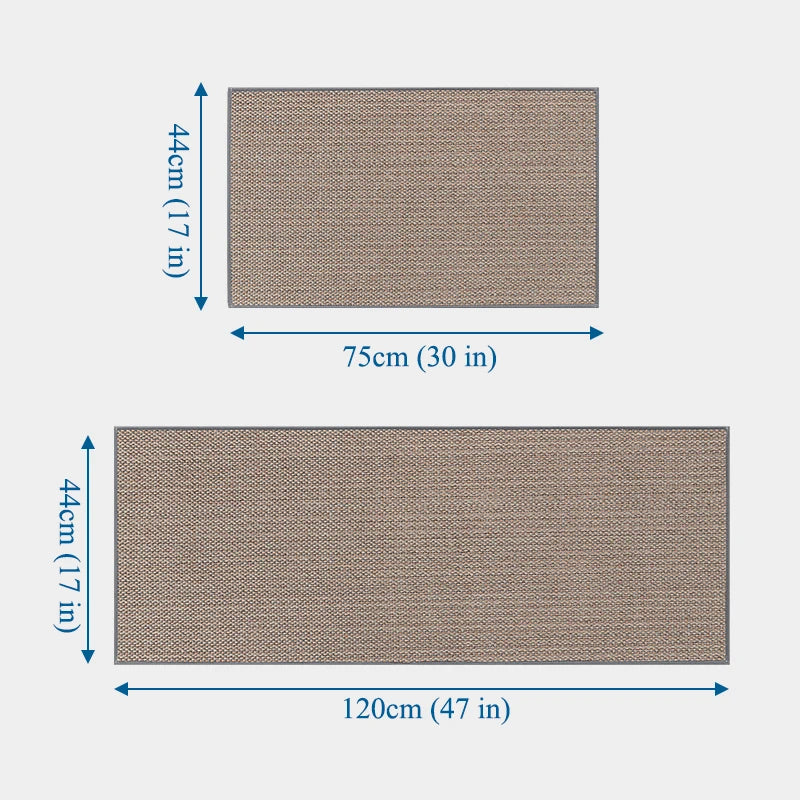 Linen Weave Anti-Slip Floor Mat