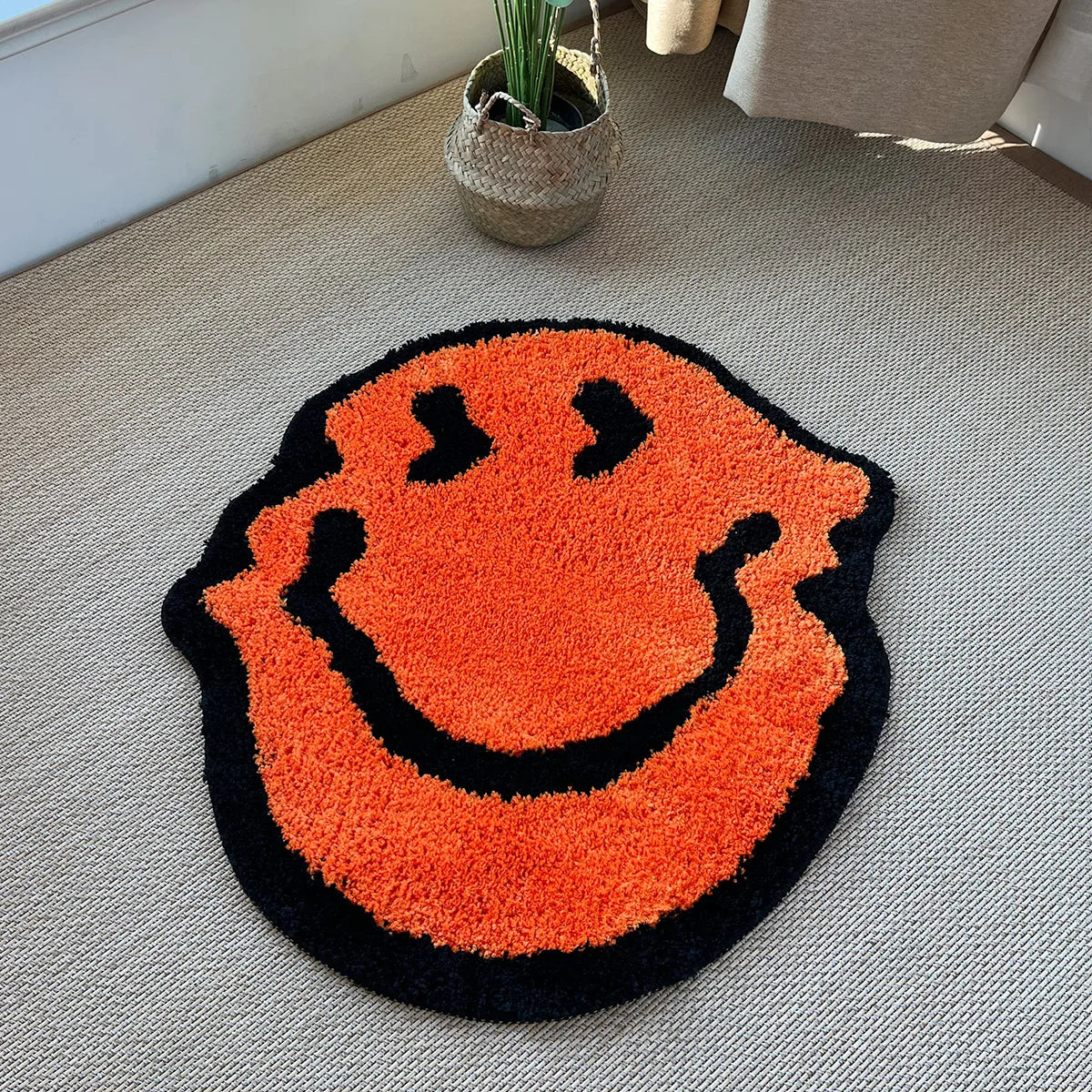 Handmade Twisted Smiling Plush Rug