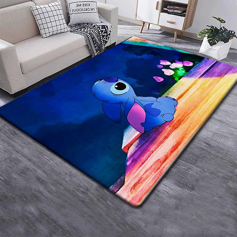 Disney Stitch 3D Anime Carpet