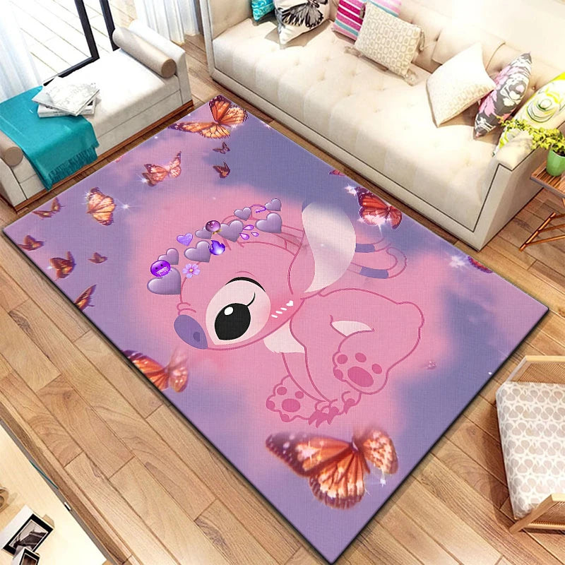 Star Stitch 3D Anime Rug