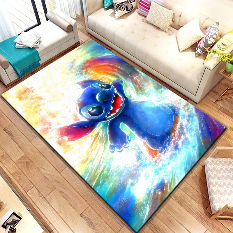 Star Stitch 3D Anime Rug