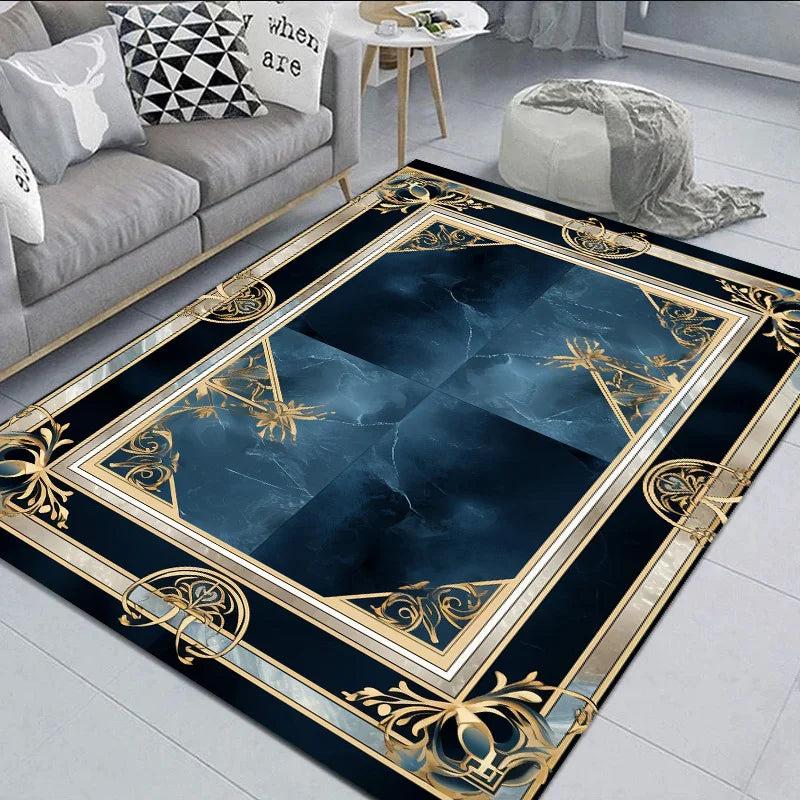 Black & Gold Luxury Area Rug