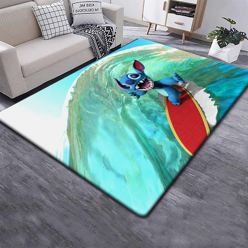 Disney Stitch 3D Anime Carpet