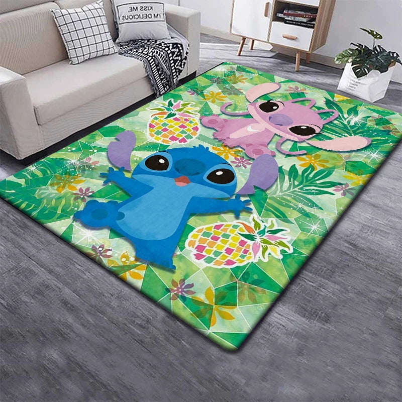 Disney Stitch 3D Anime Carpet