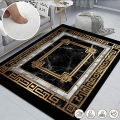 Black & Gold Luxury Area Rug