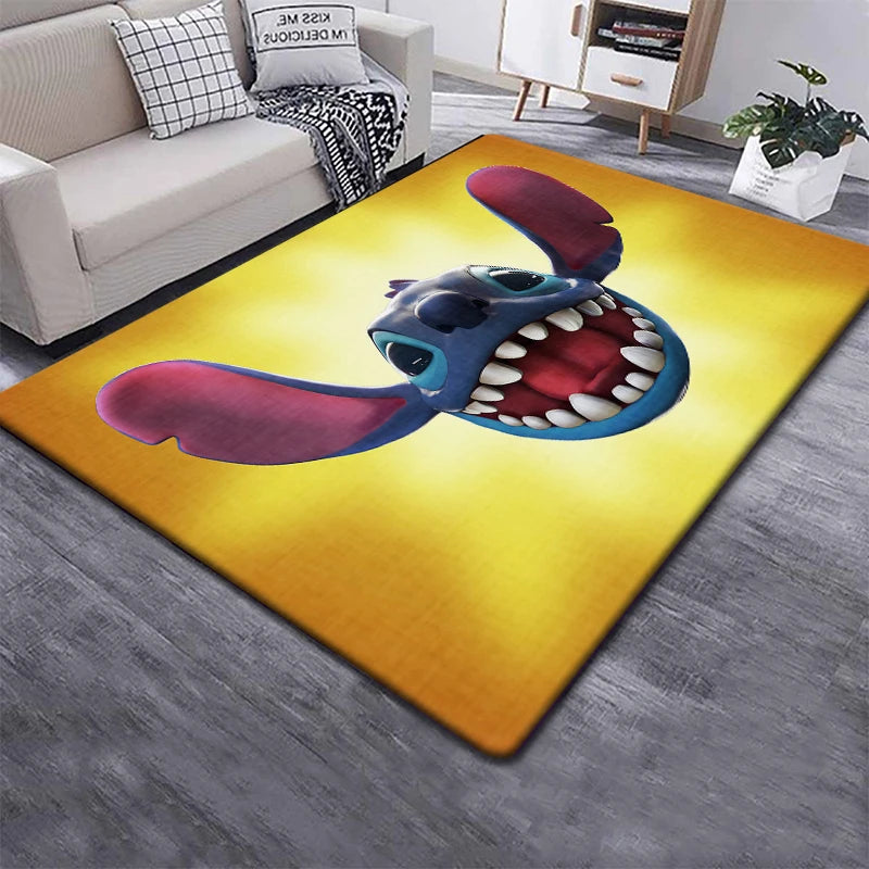 Disney Stitch 3D Anime Carpet