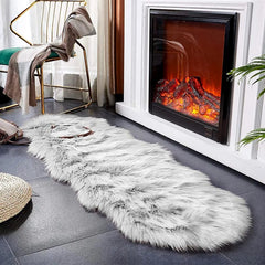 Plush Sheepskin Bedroom Carpet