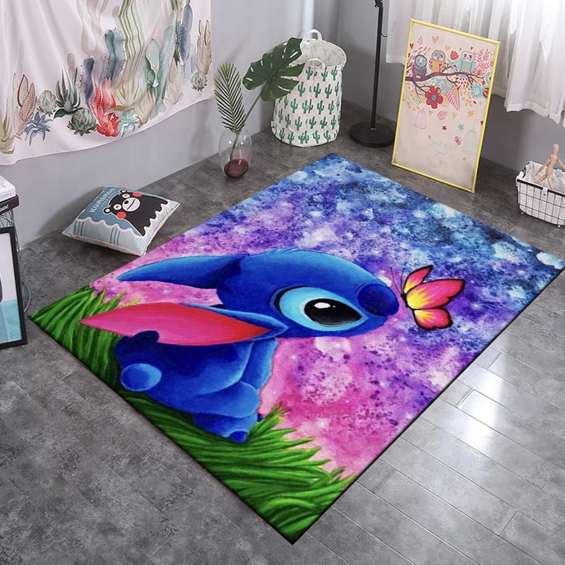 Disney Stitch 3D Anime Carpet