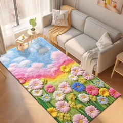 Kawaii Pink Fluffy Bedroom Rug