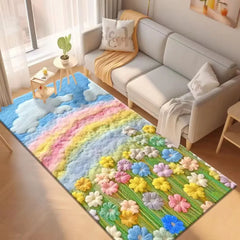 Kawaii Pink Fluffy Bedroom Rug