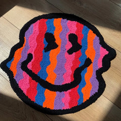 Handmade Twisted Smiling Plush Rug