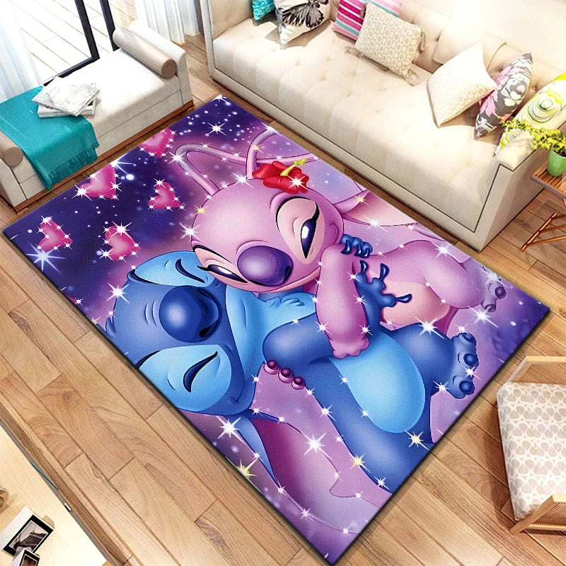 Star Stitch 3D Anime Rug