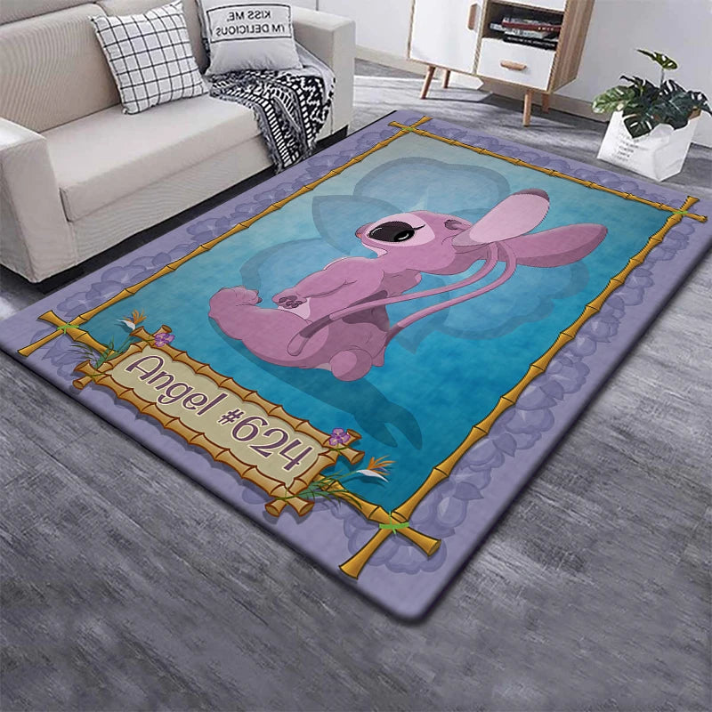 Disney Stitch 3D Anime Carpet