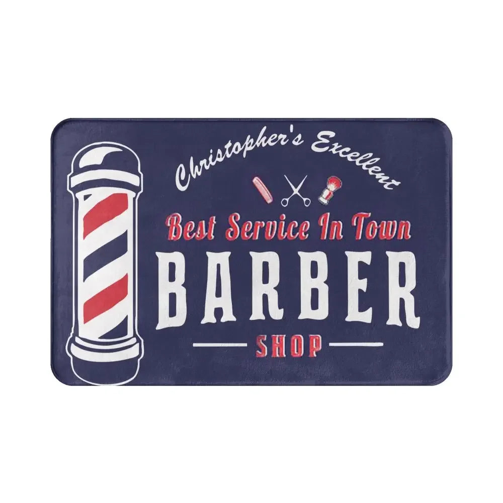 Barber Shop Non-Slip Welcome Mat