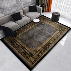 Classical Black Gold Oriental Rug