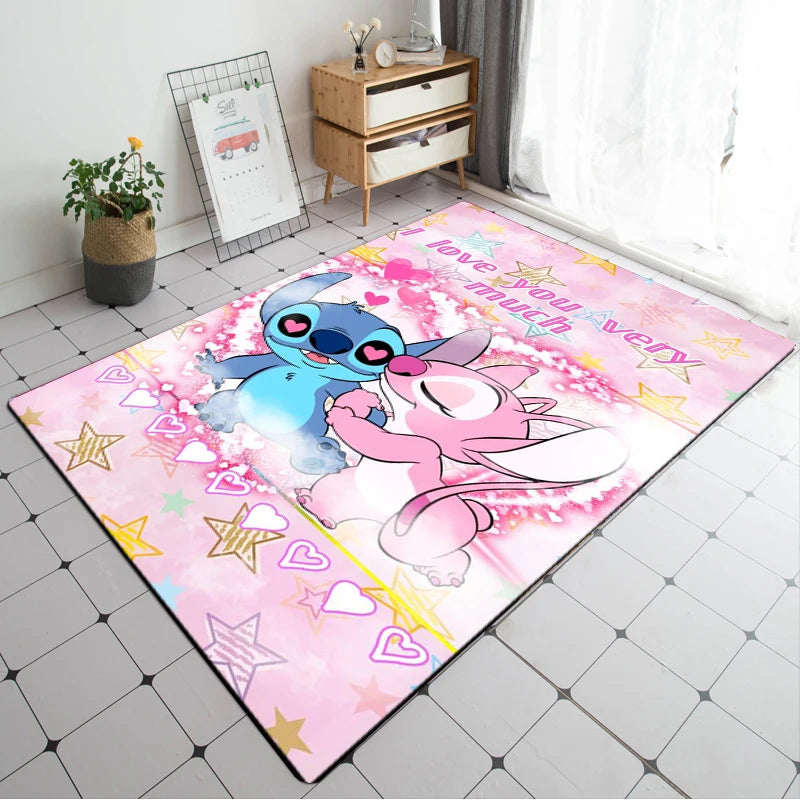 Disney Stitch 3D Anime Carpet