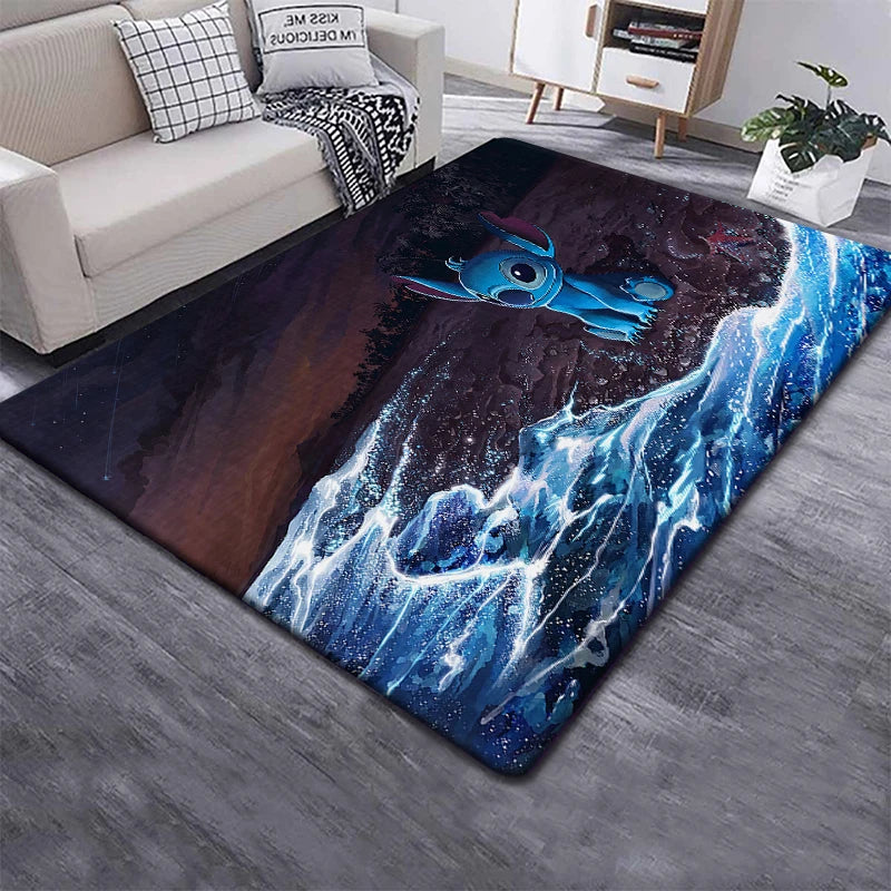 Disney Stitch 3D Anime Carpet