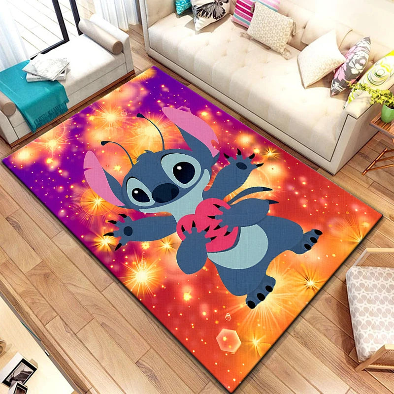 Star Stitch 3D Anime Rug