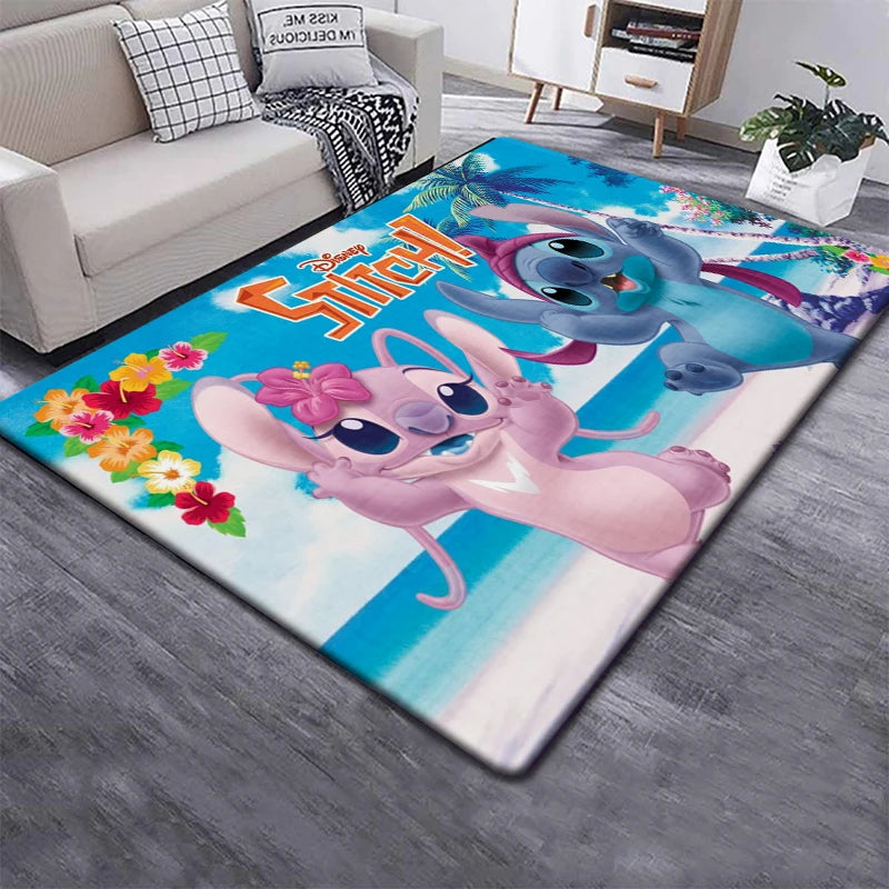 Disney Stitch 3D Anime Carpet