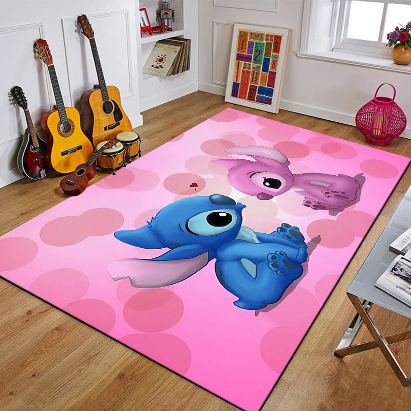 Disney Stitch 3D Anime Carpet