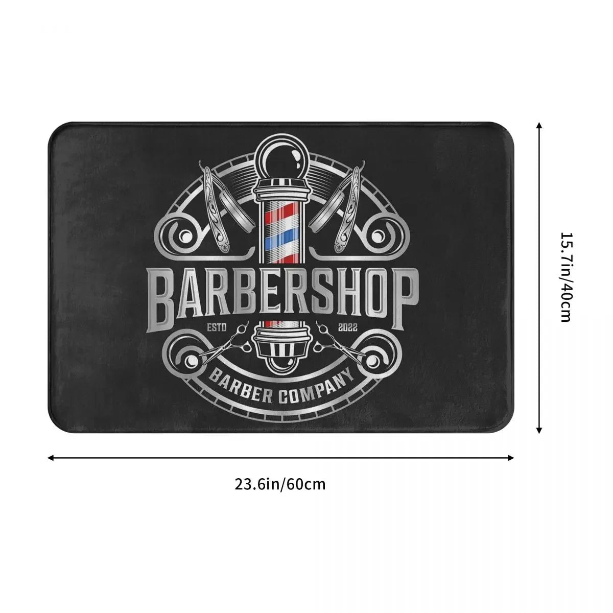 Barber Shop Non-Slip Welcome Mat