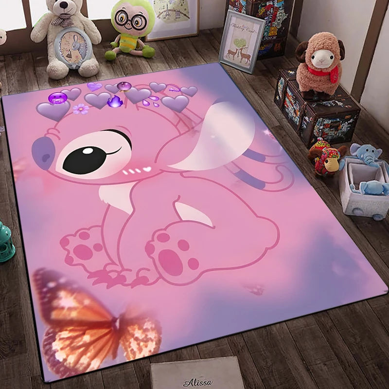 Disney Stitch 3D Anime Carpet