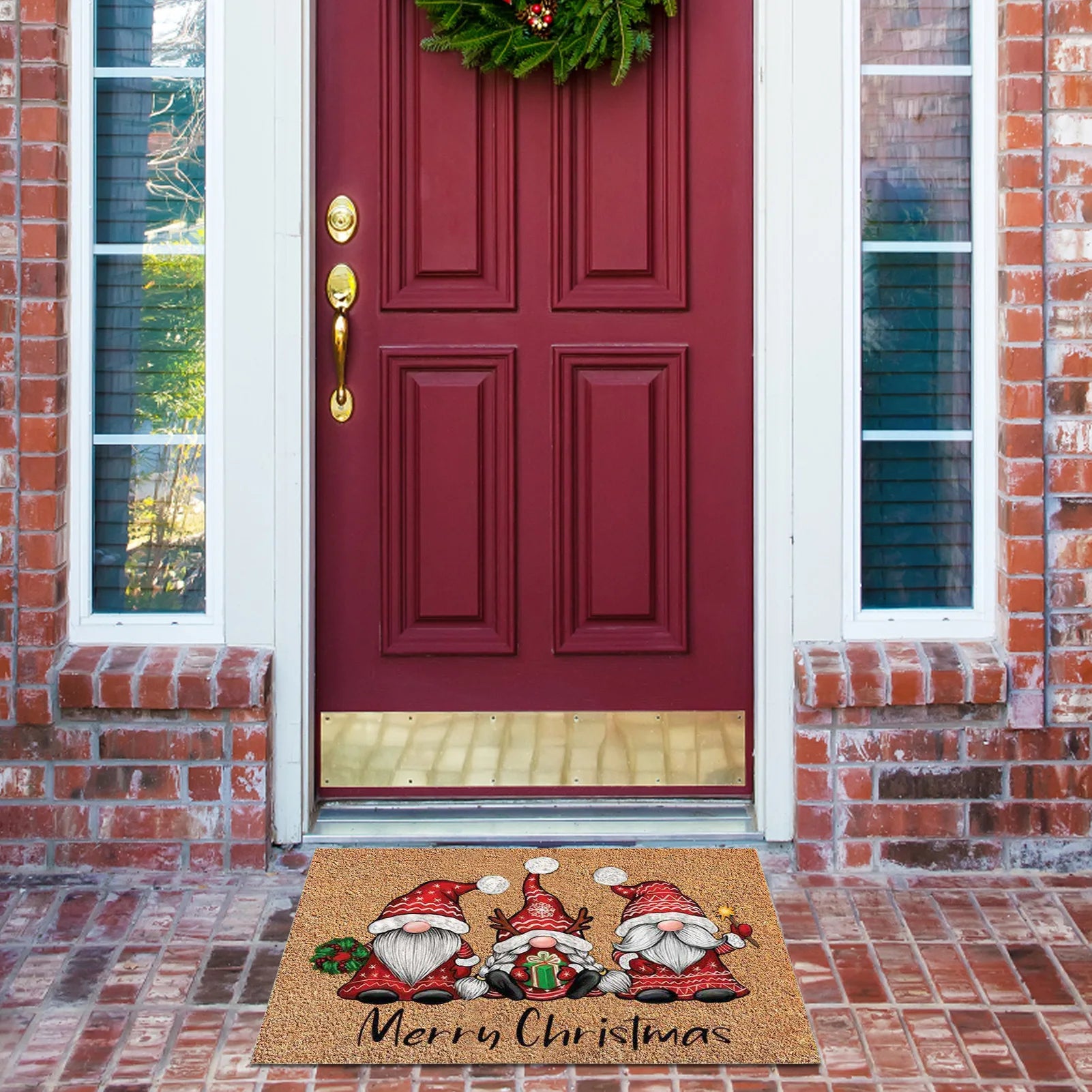 Christmas Gnome Welcome Doormat