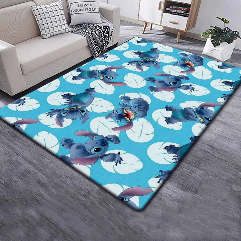 Disney Stitch 3D Anime Carpet