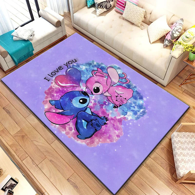 Star Stitch 3D Anime Rug