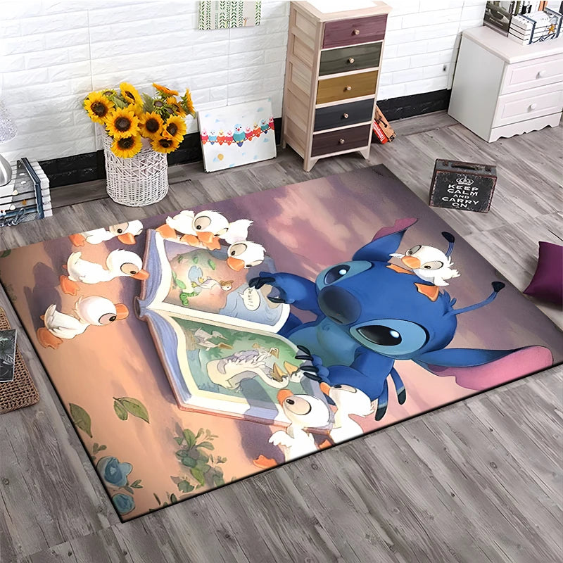 Disney Stitch 3D Anime Carpet