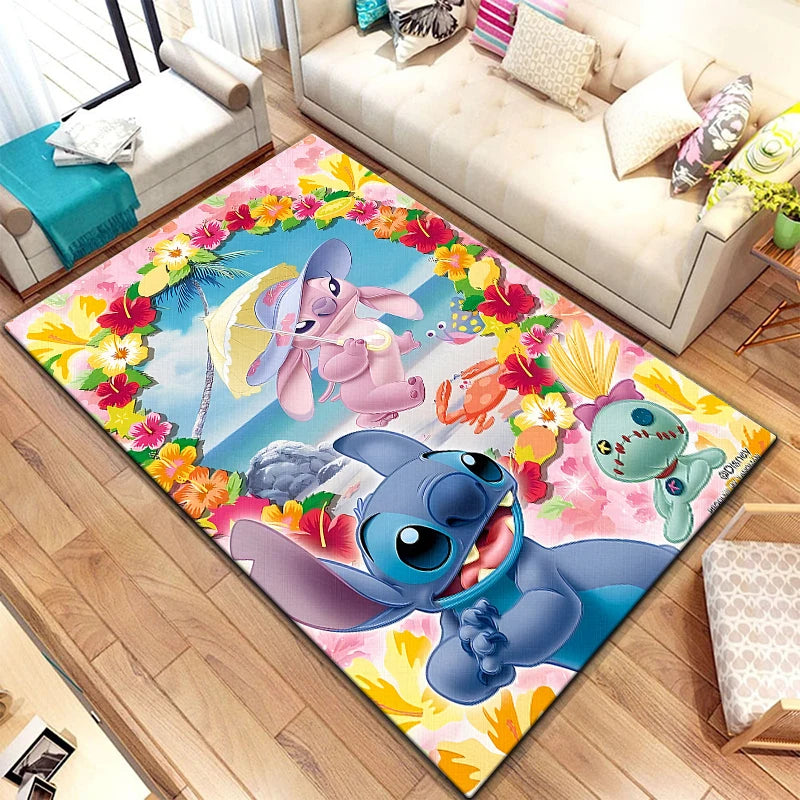 Star Stitch 3D Anime Rug